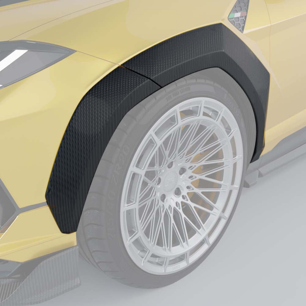 Lamborghini Urus S full carbon fiber kit by CT Carbon, detailed view of the lightweight, high-performance automotive enhancement.