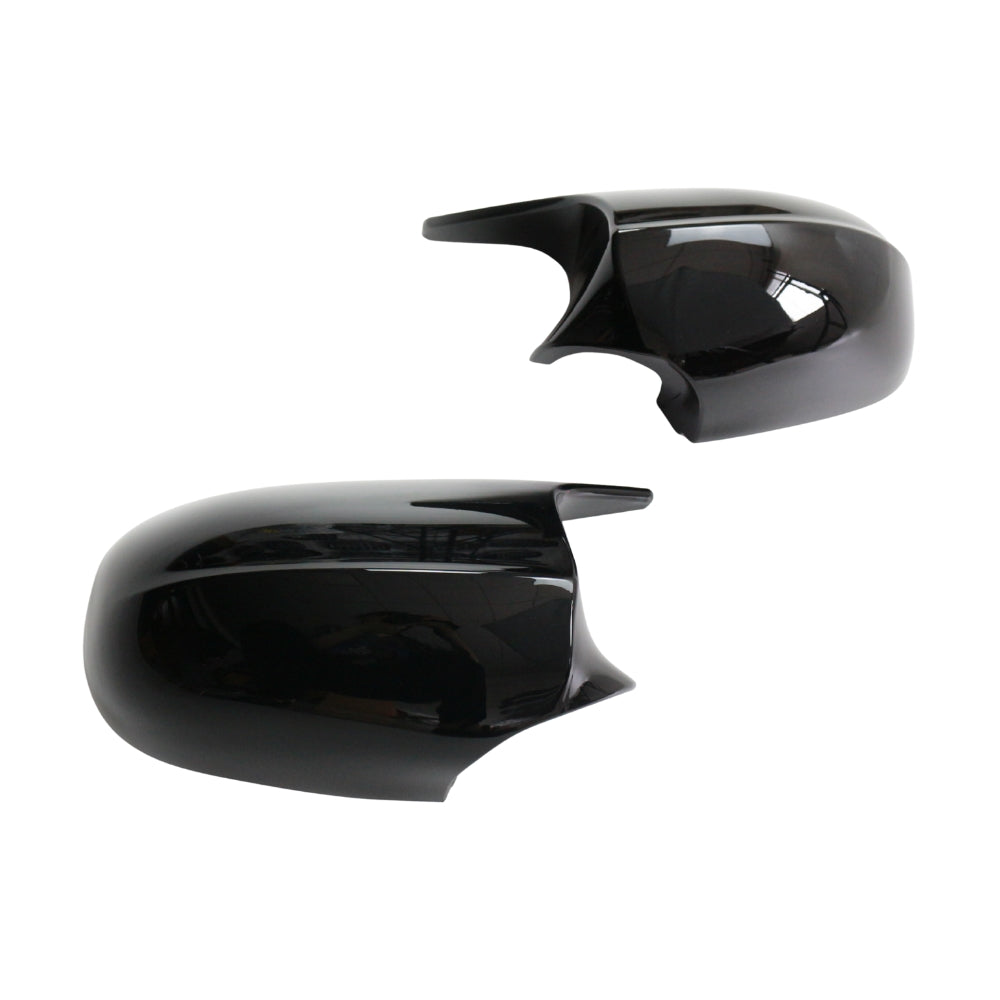 Pair of CT Carbon gloss black side mirrors for BMW 1 and 3 Series E82/E83/E87/E88/E90/E91/E92/E93 2006-2010.