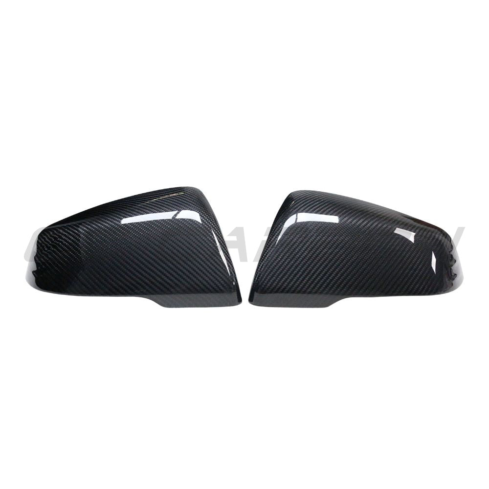 CT Carbon Toyota Supra A90 carbon fiber side mirror accessories with sleek, lightweight design and carbon fiber finish.