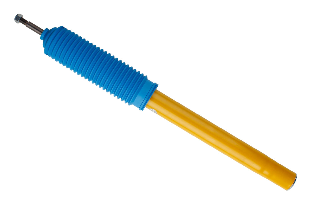 Bilstein B6 shock absorber insert for BMW 5 Series E34, showing the compact steel shock component with mounting hardware.
