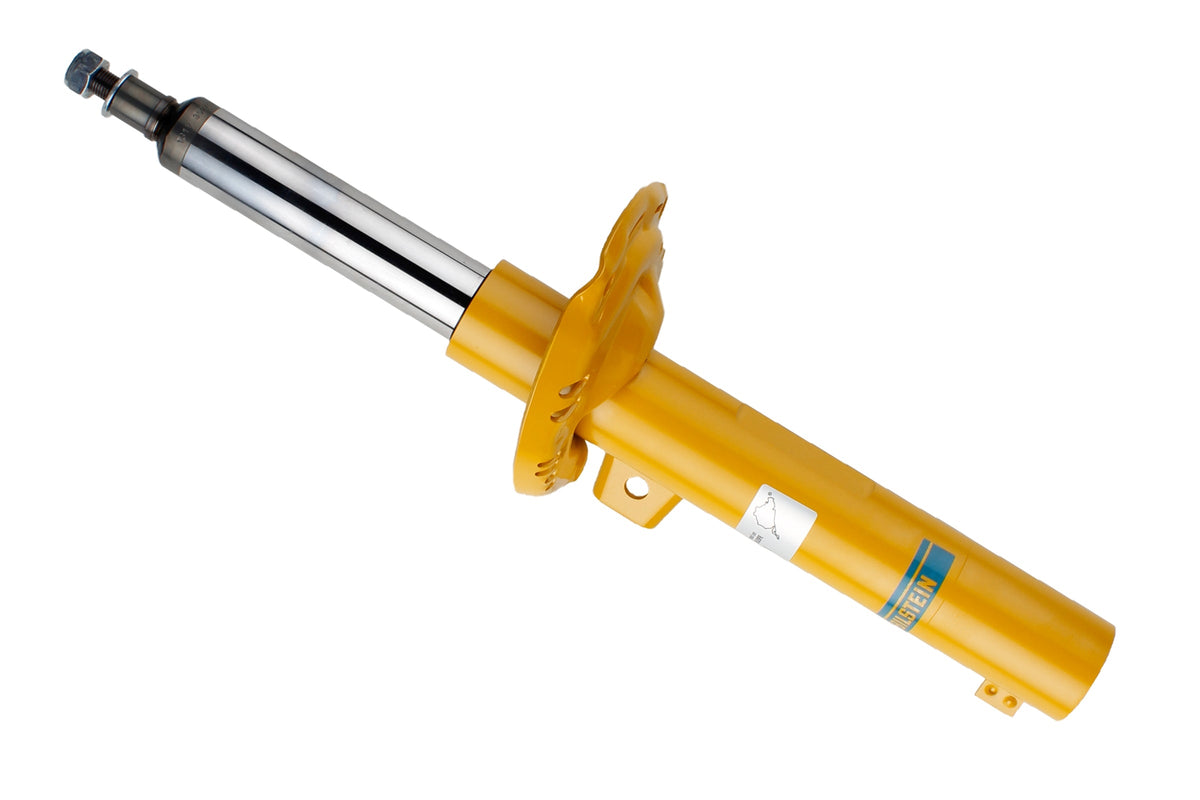 Bilstein B6 front shock absorber for Audi Q2 (GA), showing the durable metal body and mounting components.