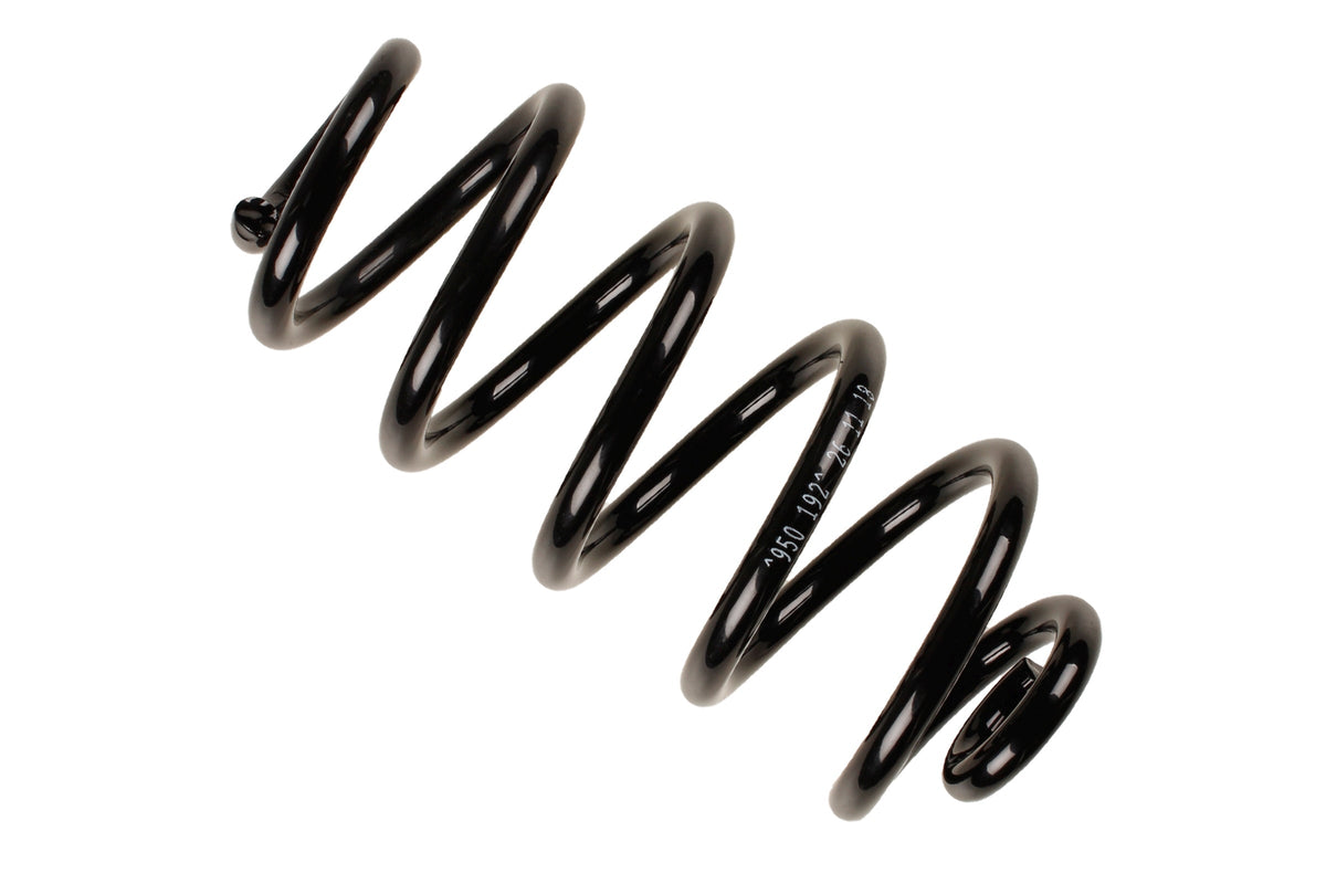 Bilstein B3 OE Replacement Coil Spring for Audi A6 4F2 B3, showing the black coil spring with coil and metal end mounts.