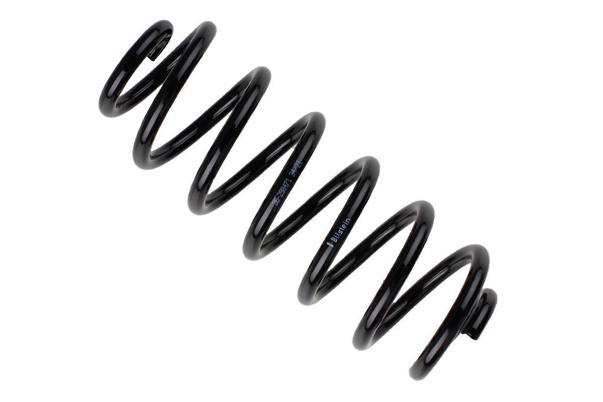 Bilstein B3 OE replacement coil springs for Audi Q3 H, showing the black metal springs with coil design and mounting ends.