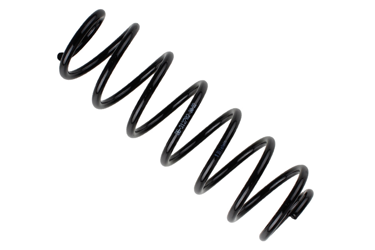 Bilstein B3 coil spring for Volkswagen Polo (6R) HB3, automotive suspension part with coil spring design and metal finish.