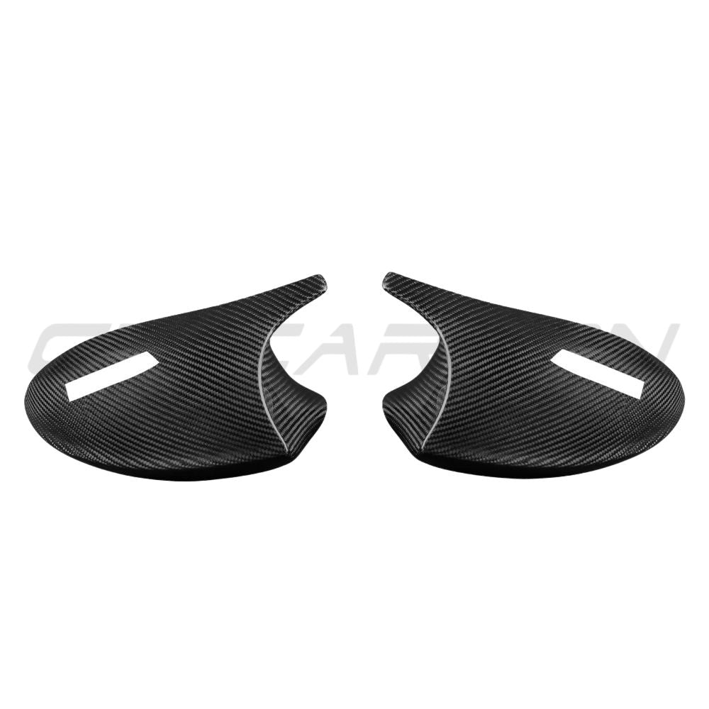 BMW 1 & 3 Series E82/E83/E87/E88/E90/E91/E92/E93 carbon fiber side mirror accessories by CT Carbon, featuring sleek pre-preg design.