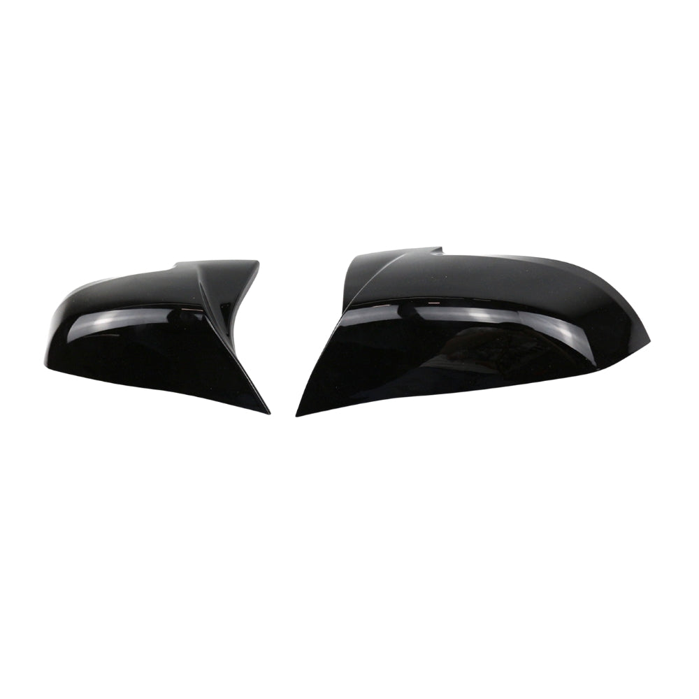 BMW 5 Series F10/F11 2013-2017 CT Carbon gloss black side mirrors showing sleek exterior design