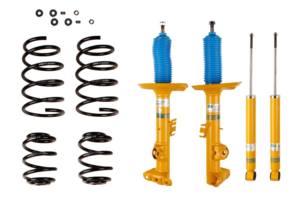 Bilstein B12 Coilover Kit suspension system for BMW Z3, showing shock absorbers and adjustable coil springs.