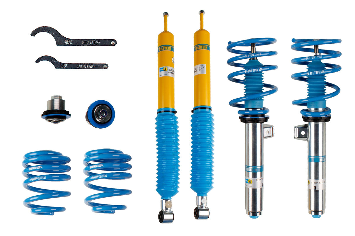 Bilstein B16 suspension coilover kit for BMW Z4, featuring adjustable dampers and coilover components for improved handling.