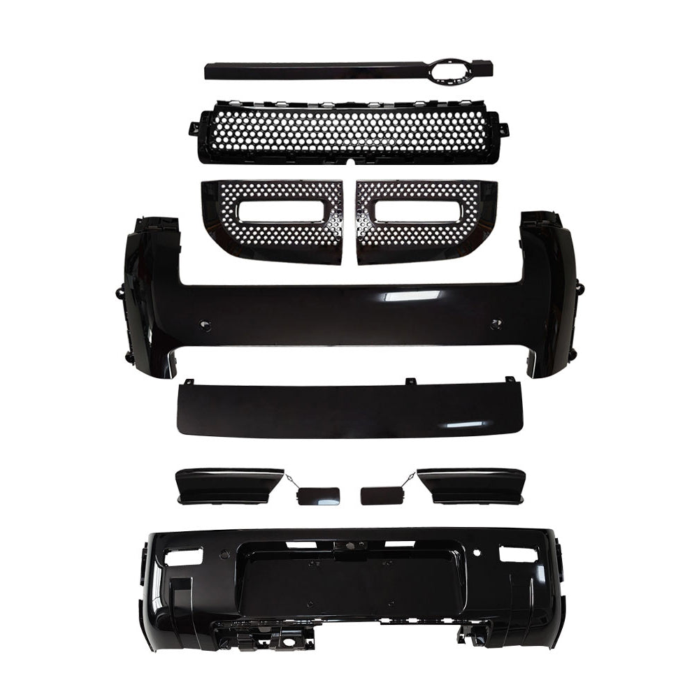 CT Carbon Land Rover Defender L663 110/90 front and rear gloss black middle trim kit, durable automotive interior accessories