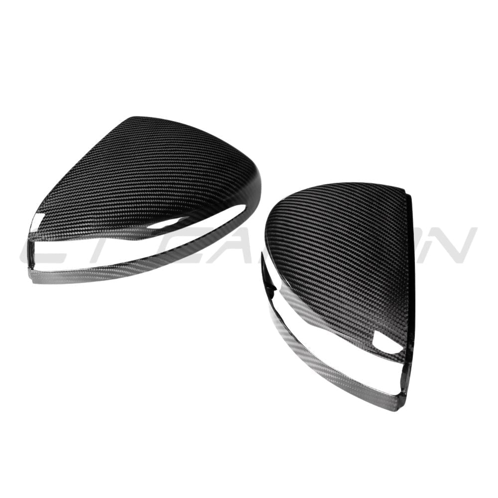 CT Carbon Mercedes G/GLE/GLS Class W464 2019+ pre-preg carbon fiber side mirrors, showcasing sleek, lightweight automotive mirror design.