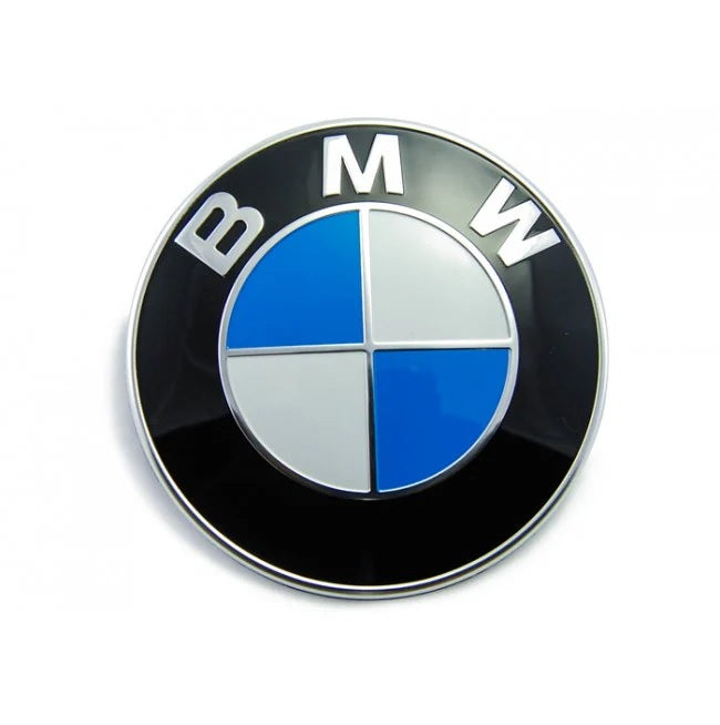 Genuine BMW roundel badge featuring the iconic blue and white logo for car emblem decoration and branding.