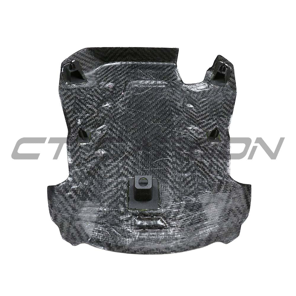 CT Carbon dry carbon fiber engine cover for F95 X5M and F96 X6M, high-quality automotive accessories with a sleek finish