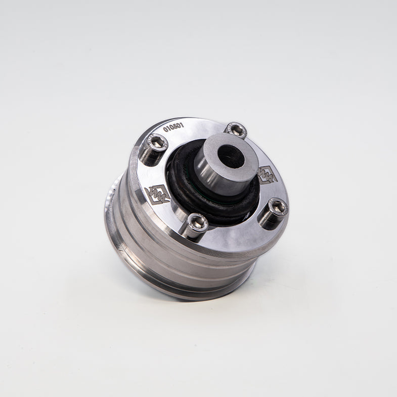 Suspension Secrets solid front control arm bushes for BMW F20 M135i/M140i, automotive suspension linkage components.