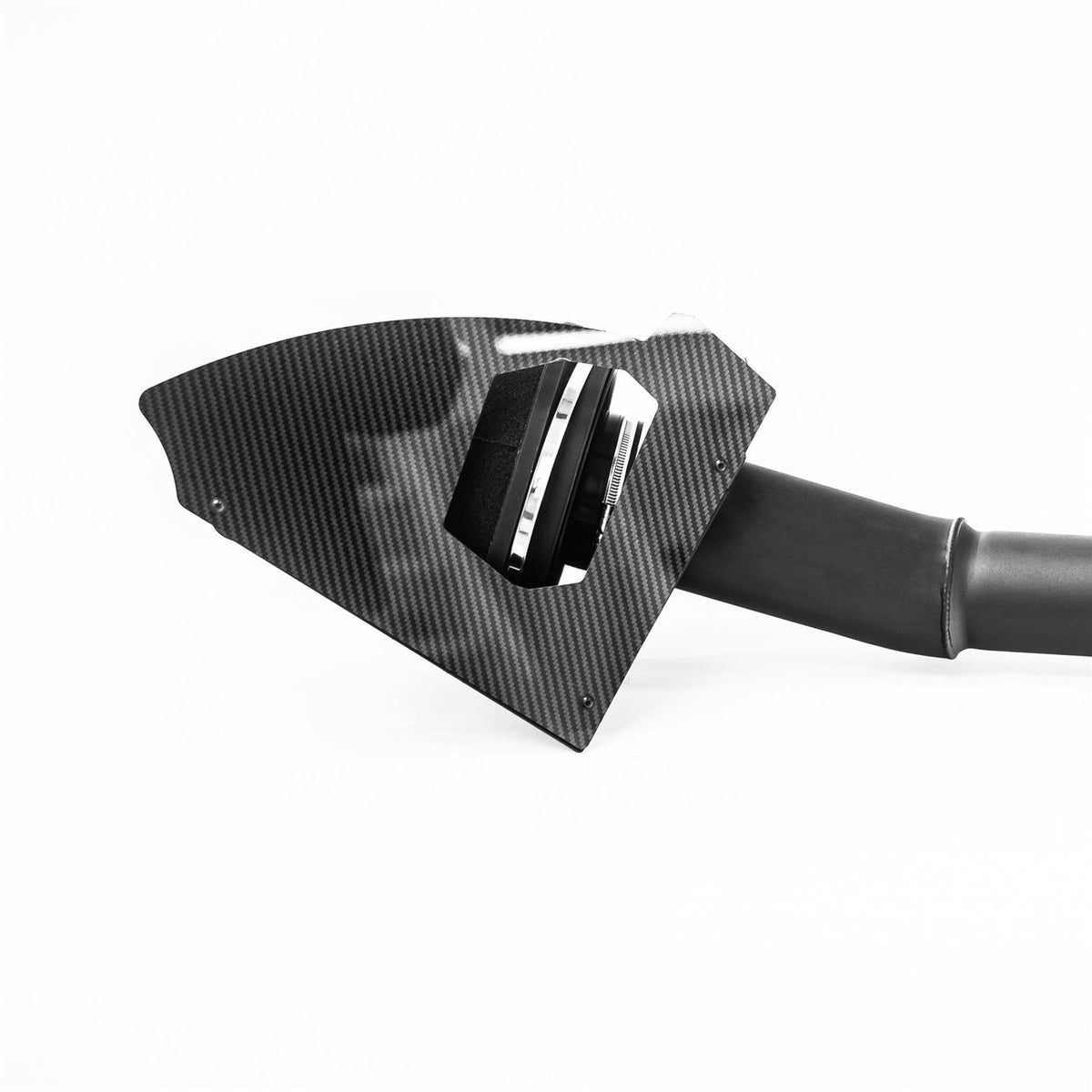 Ramair performance foam intake kit with carbon lid for BMW M3 M4 M2 3.0T S58, showing the induction kit installed and its components.