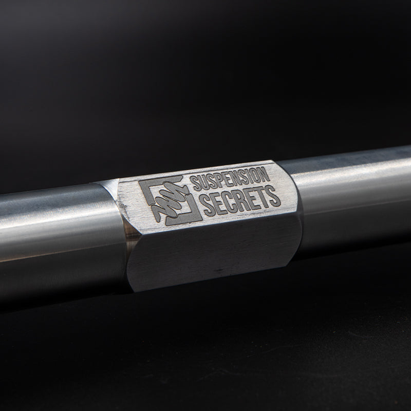 Suspension Secrets adjustable rear toe arms for Porsche 718 GT4 RS, high-performance suspension linkage with metal construction.
