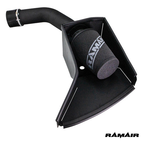 Ramair air filter induction kit for Audi TT 8J 2.0 TFSI EA888 engine, showcasing the high-performance intake components.