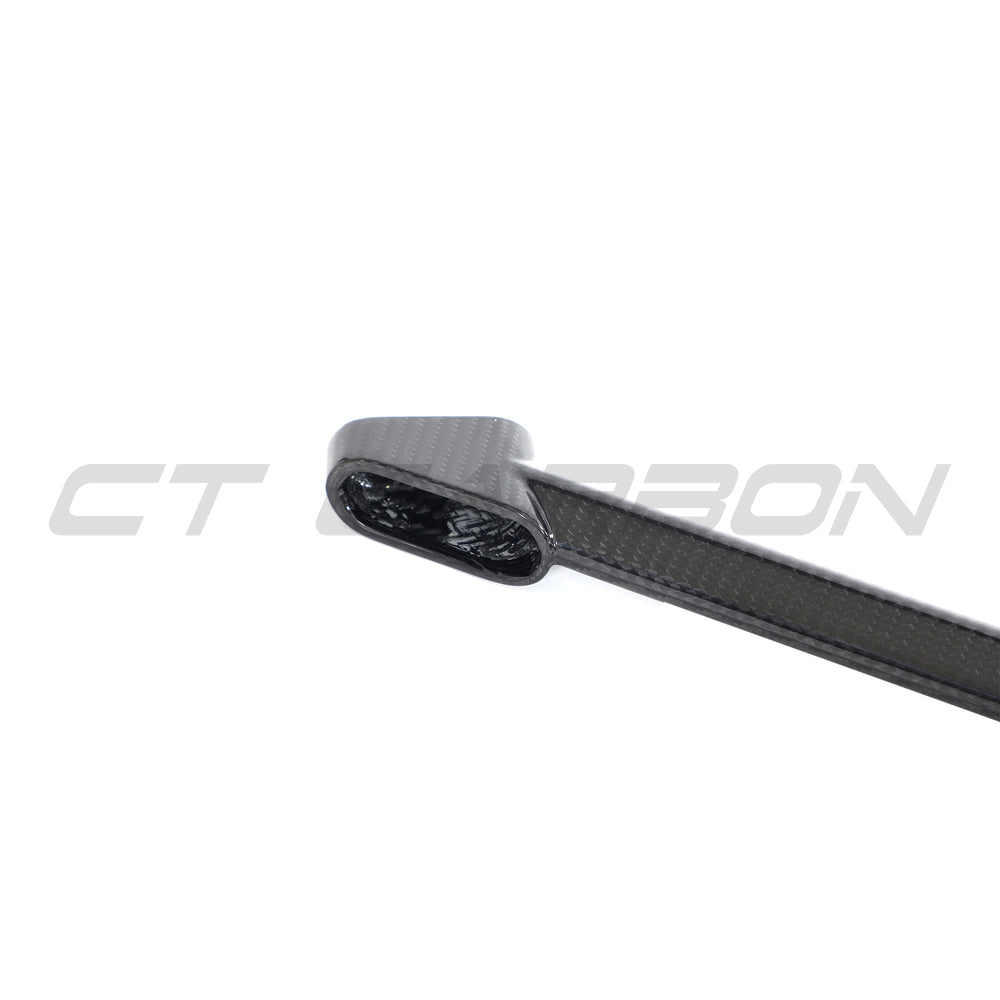 CT Carbon Audi R8 coupe 2015-2024 carbon fibre strut brace installed in engine bay, enhancing structural support and performance.