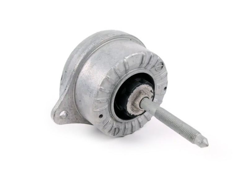 Genuine Porsche 996 GT3 engine mount showing metal and rubber components for secure engine attachment.