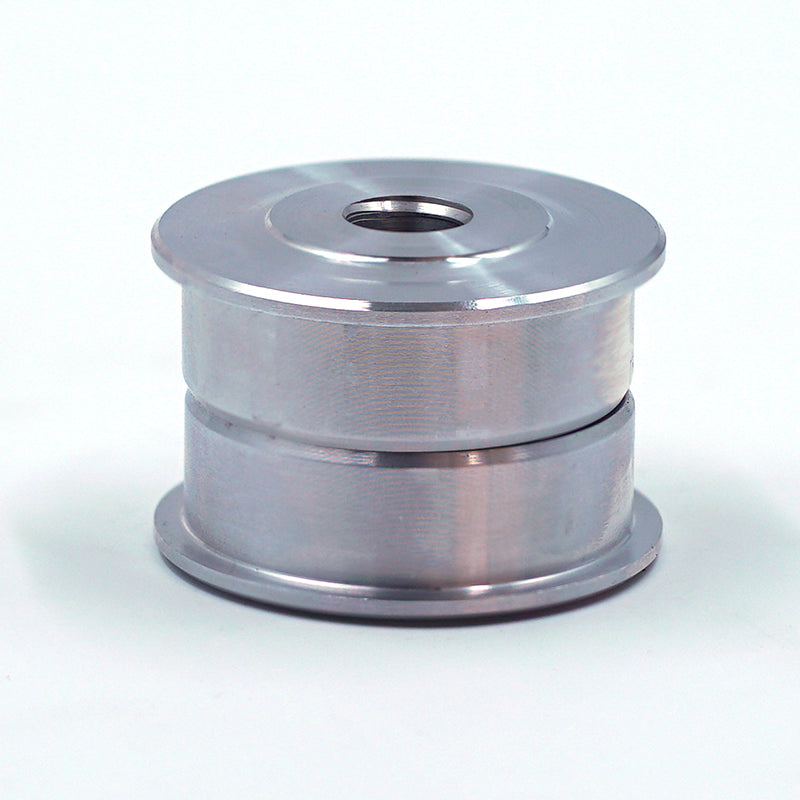 Rear solid control arm bush inserts for Porsche Boxster and Cayman suspension linkages by Suspension Secrets, showing close-up of bush components.