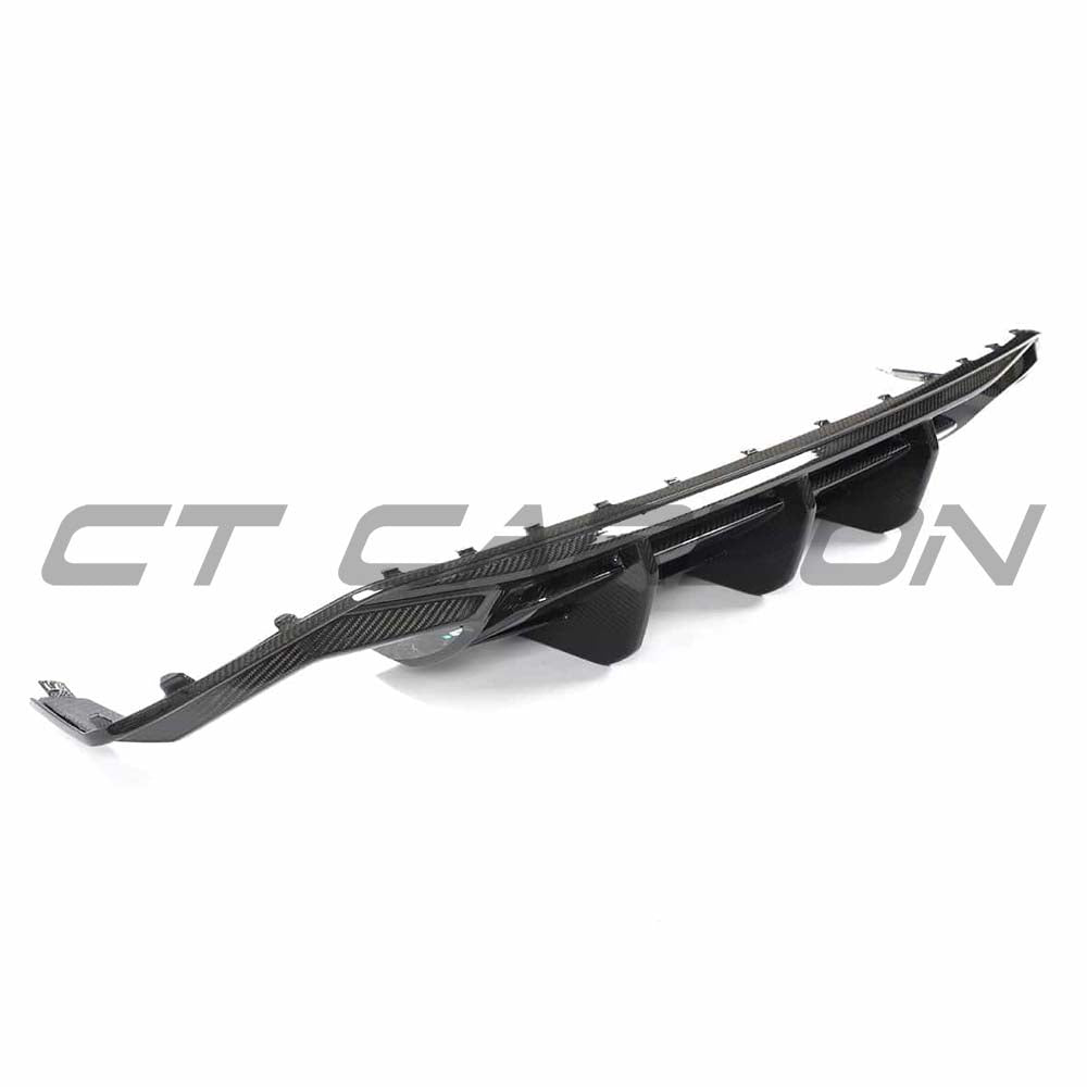 Audi A3/S3 8Y saloon full carbon fibre kit by CT Carbon, featuring a sleek carbon fibre diffuser and sporty design.