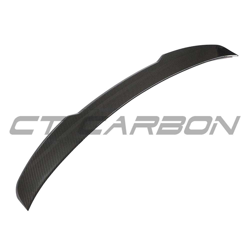 Audi A3/S3 8Y saloon full carbon fiber kit, including spoiler, by CT Design, showcasing sleek, lightweight carbon fiber components.