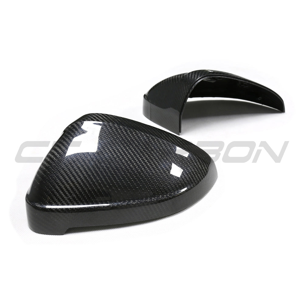 Audi A4/S4/RS4/A5/S5/RS5 B9 2016-2025 carbon fiber side mirrors by CT Carbon, without lane assist, lightweight and stylish accessories.