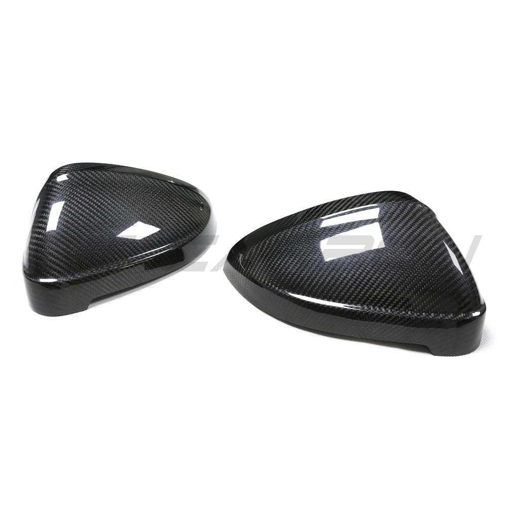 Audi A4/S4/RS4/A5/S5/RS5 B9 2016-2025 carbon fiber side mirrors by CT Carbon, without lane assist, lightweight and stylish accessories.