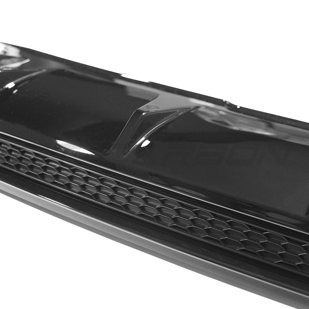 Gloss black diffuser for Audi A5/S5 B9 (2016-2019) by CT Carbon, showing the sleek, aerodynamic rear bumper accessory.