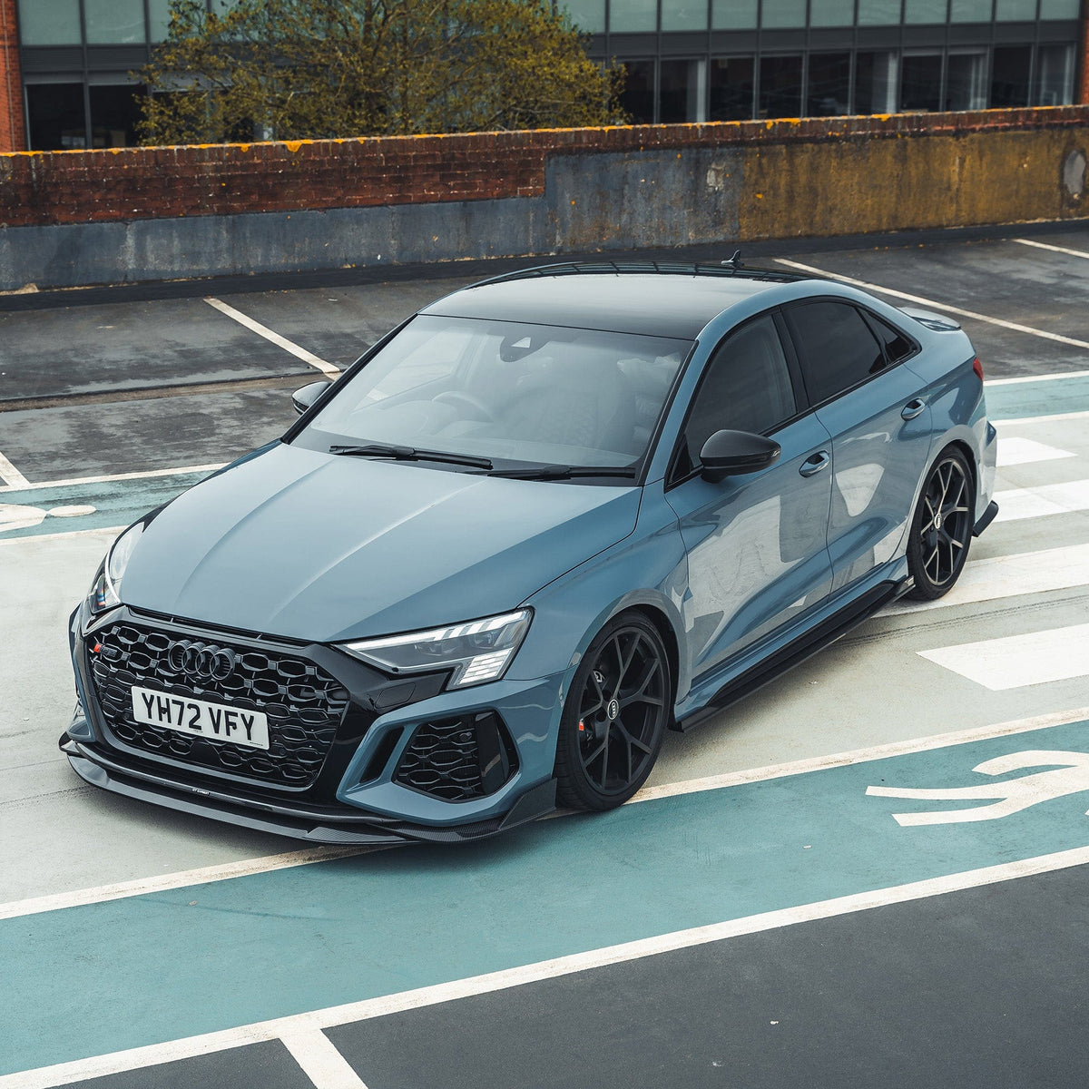 Full CT Design Kit for Audi RS3 8Y saloon 2022-2024, featuring high-quality carbon fiber accents and styling enhancements.