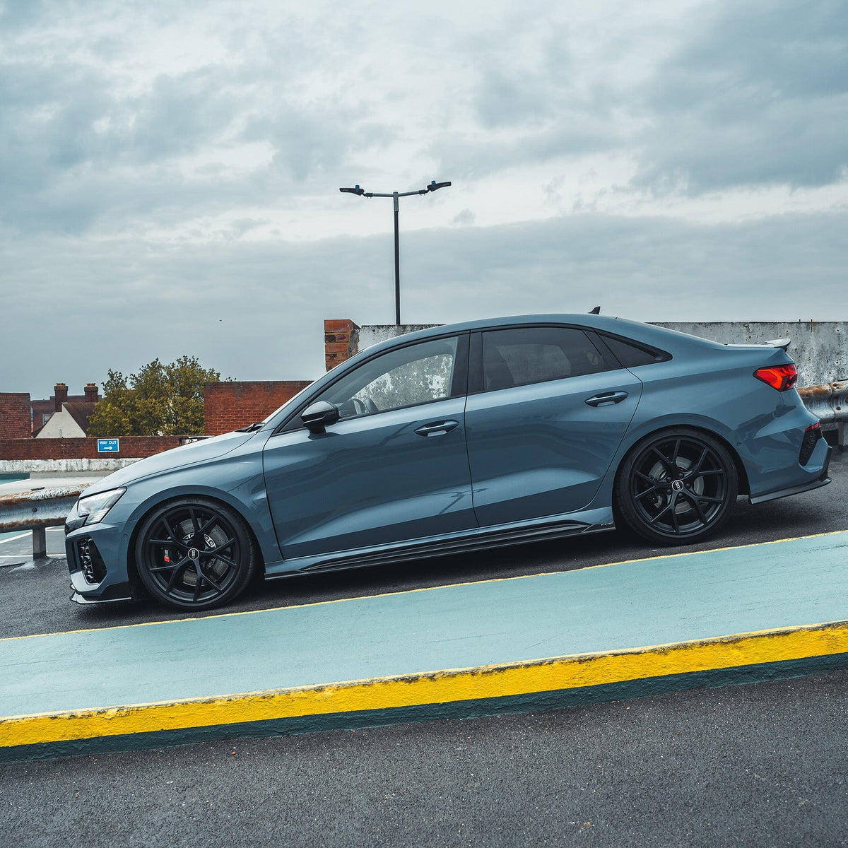 AUDI RS3 8Y 2022-2024 saloon full CT Carbon design kit with custom body panels and aerodynamic features, designed for style and performance.