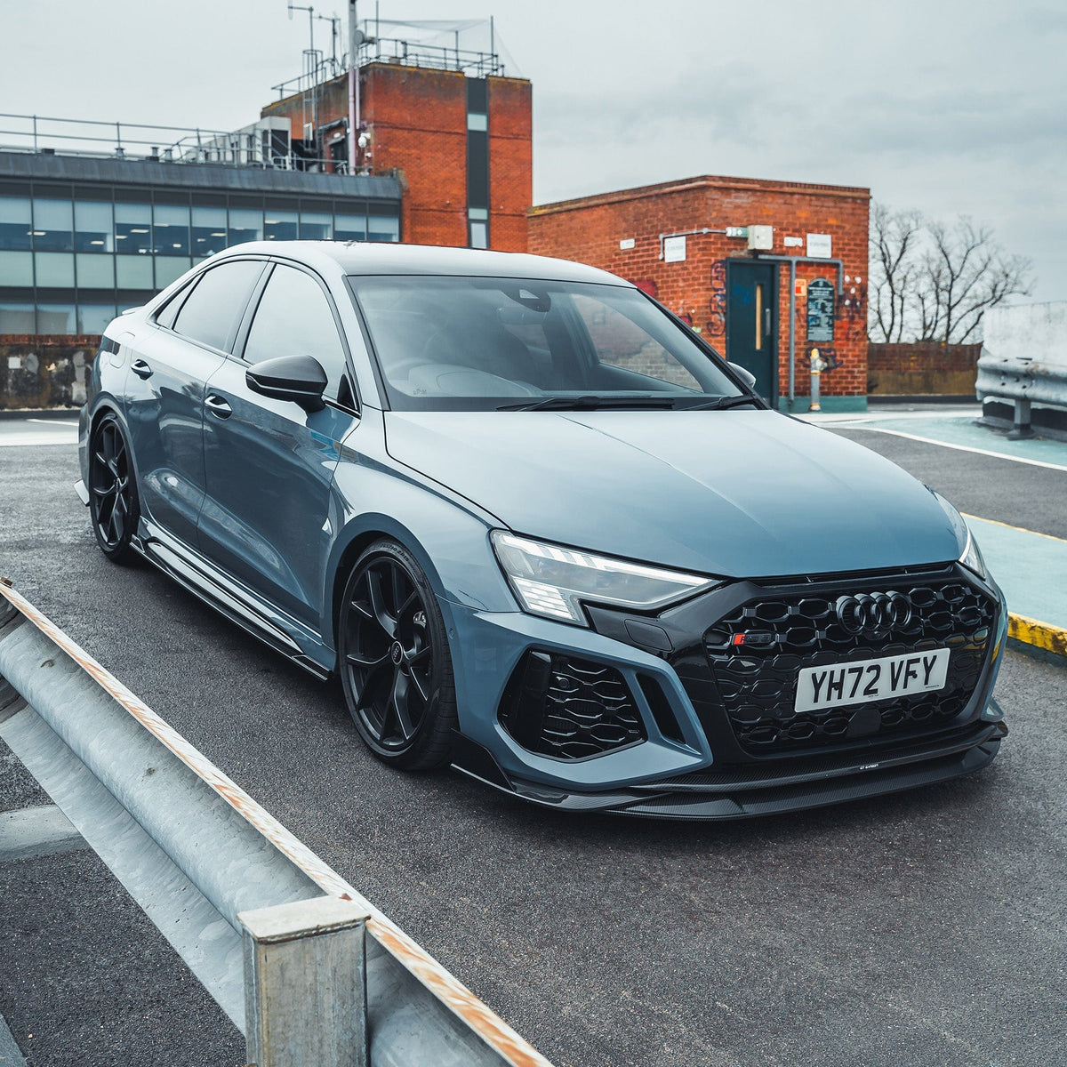 Full CT Design Kit for Audi RS3 8Y saloon 2022-2024, featuring carbon fiber accents and custom styling details.