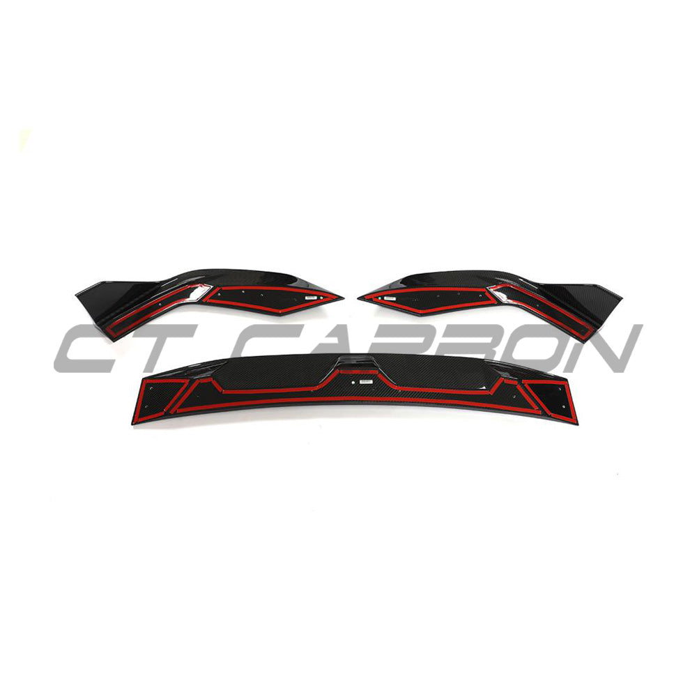Audi RS6 C8 full carbon fibre kit by CT Design, showcasing the sleek carbon fibre exterior components on the car.