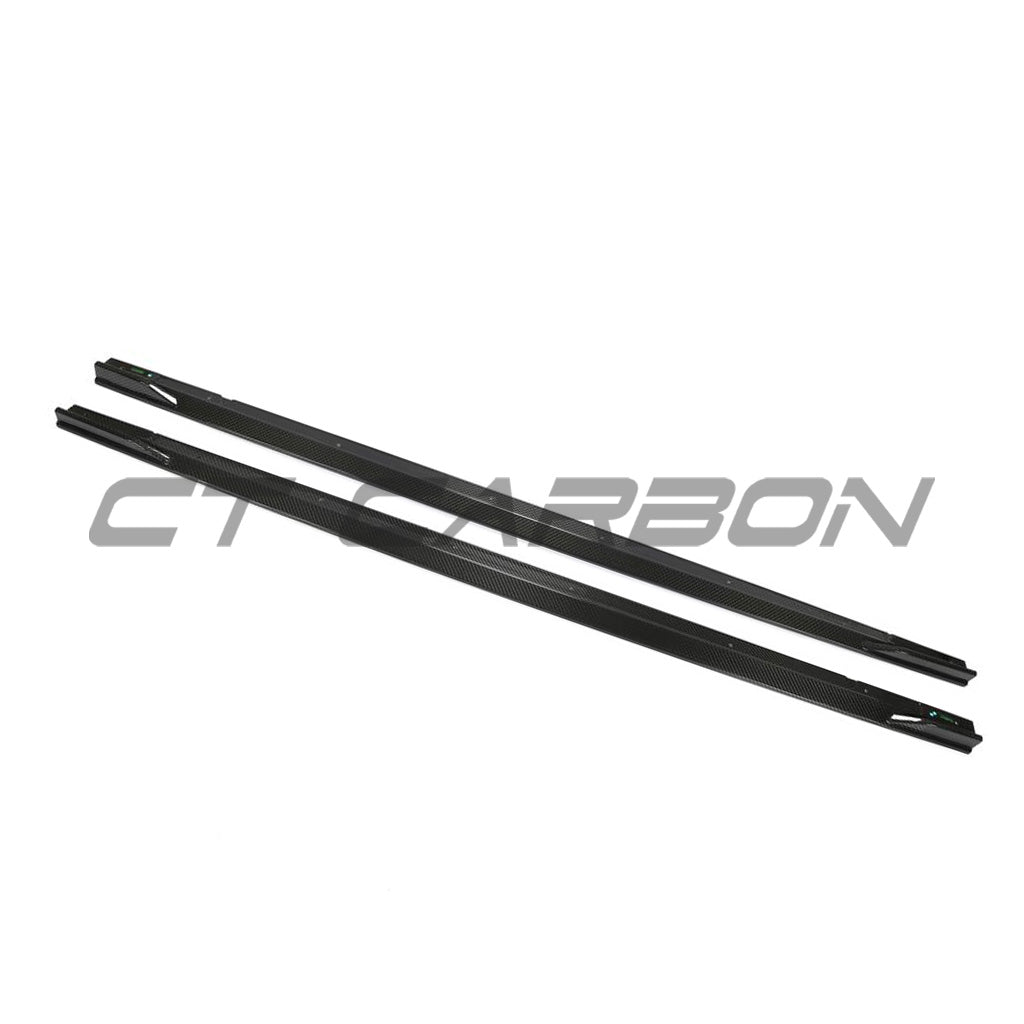 Audi RS6 Avant full carbon fibre kit by CT Carbon, showcasing sleek carbon fiber panels and detailed design features.