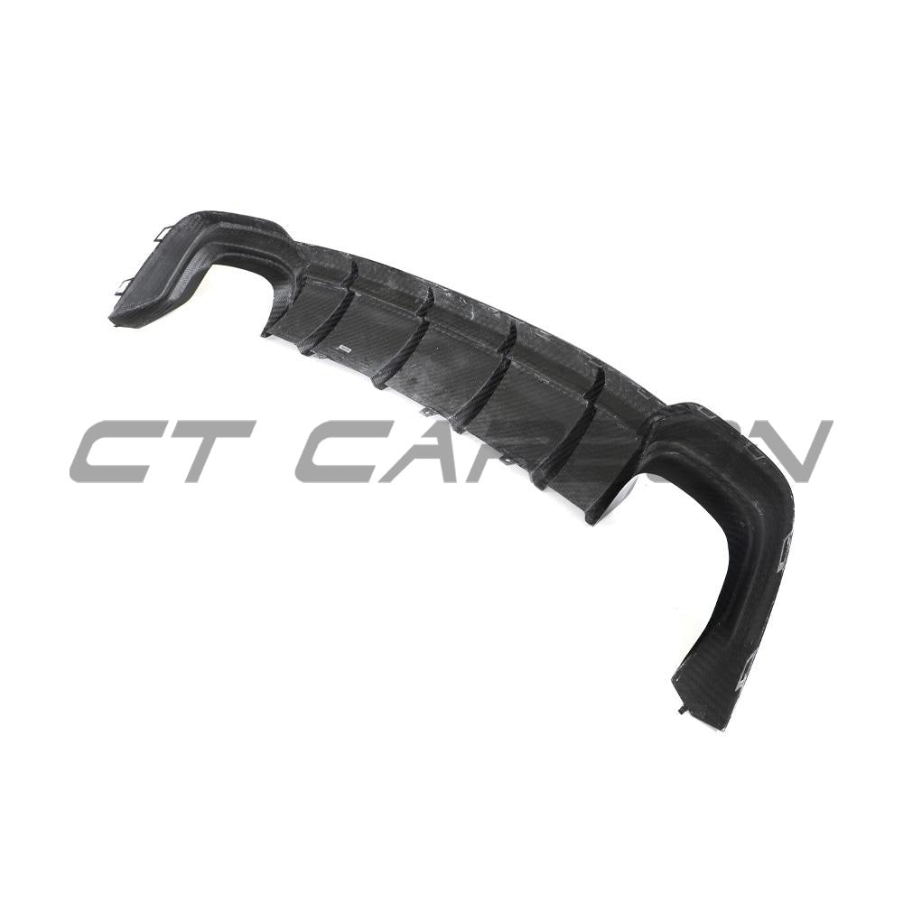 Audi RS6 Avant full carbon fibre kit by CT Carbon, showcasing lightweight, high-quality carbon fibre parts on the vehicle.