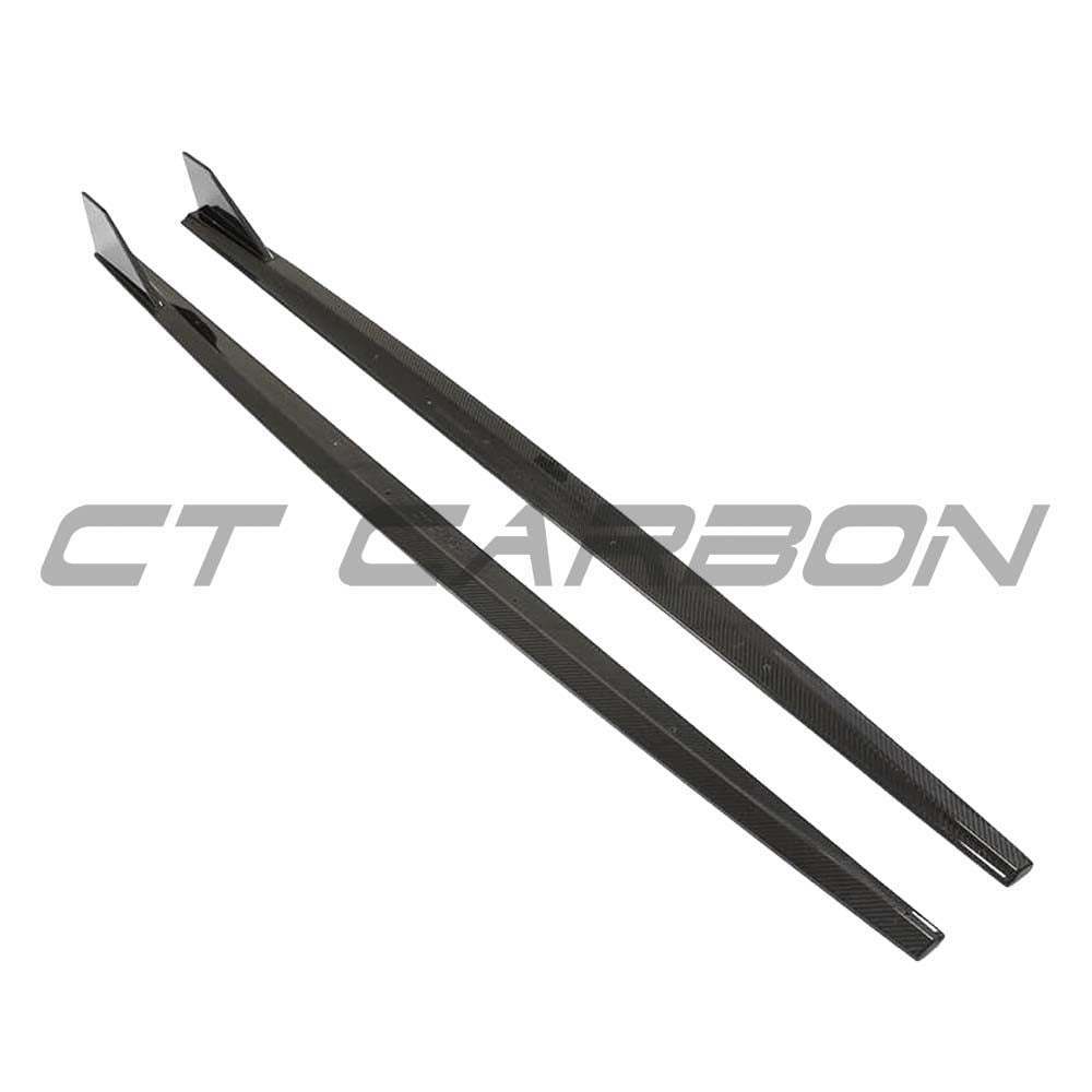 BMW 1 Series F40 carbon fibre side skirts by CT Design, featuring sleek, lightweight exterior enhancements.