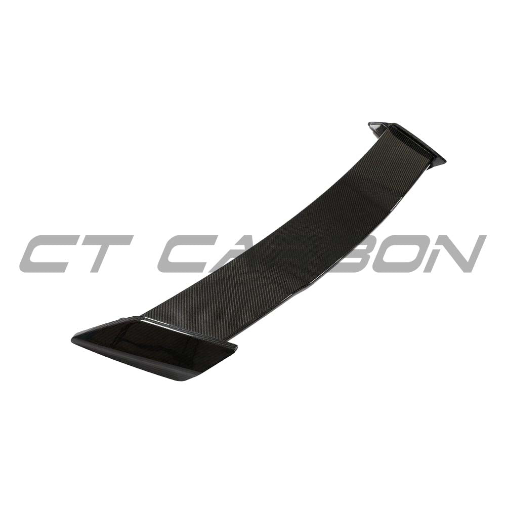 BMW 1 Series F40 2019-2024 full carbon fibre kit by CT Design, featuring a sleek carbon fibre wing on the car.