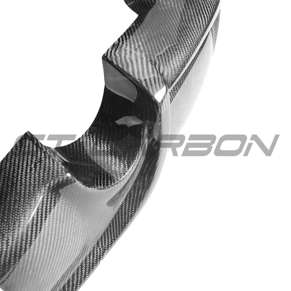 BMW 2 Series F22 carbon fiber diffuser kit by CT Carbon, showcasing sleek, high-quality carbon fiber with MP style design.