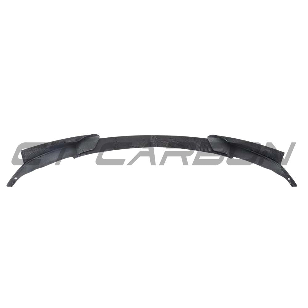 BMW F30 3 Series 2011-2019 full carbon fiber kit including splitter, by CT Carbon, showcasing sleek, glossy carbon fiber parts.
