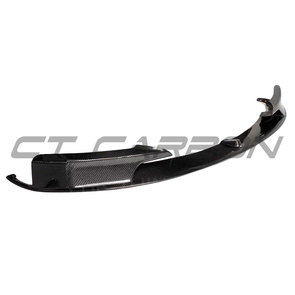 BMW F30 3 Series 2011-2019 carbon fibre kit by CT Carbon, featuring splitter and aerodynamic enhancements.