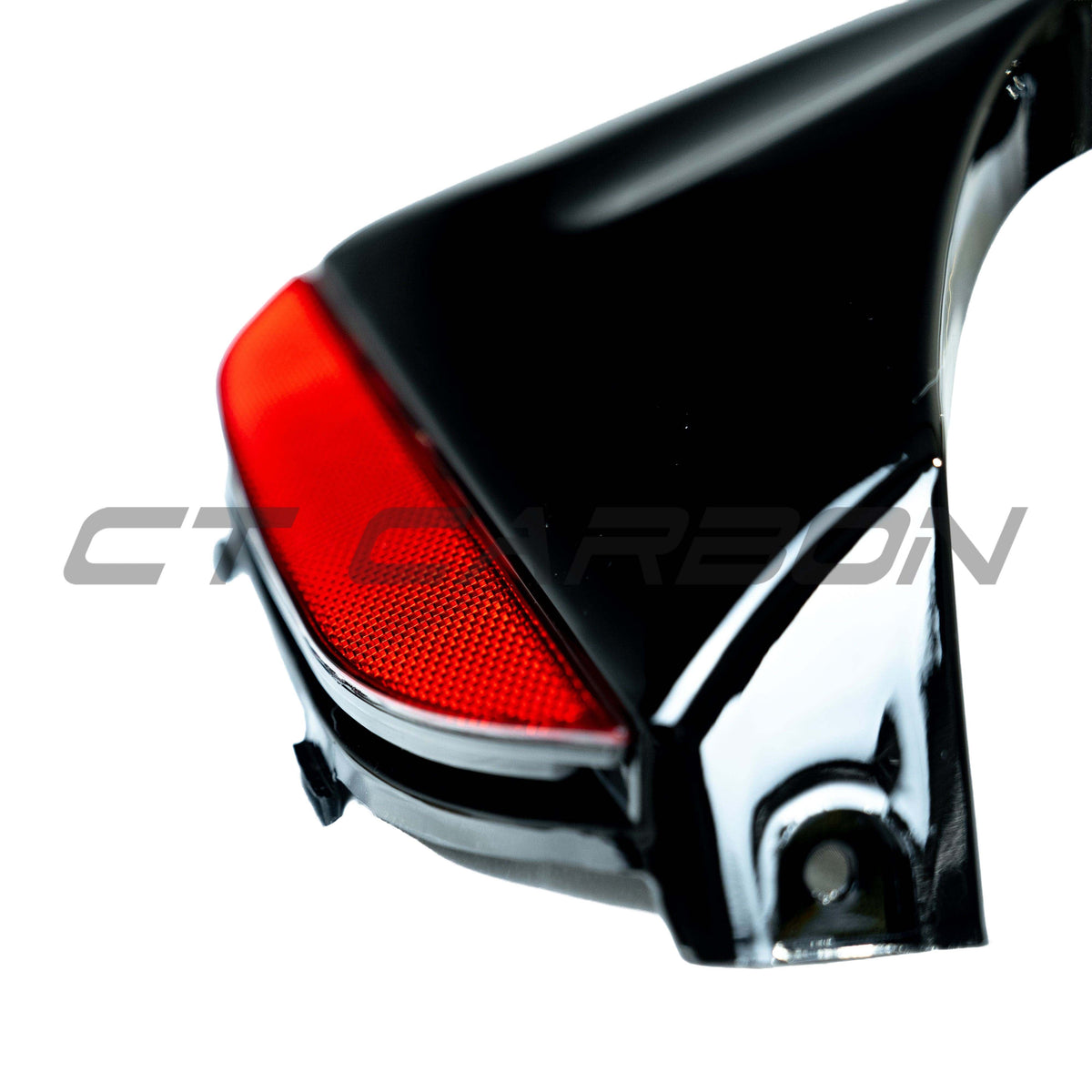 BMW 5 Series G30 gloss black full kit by CT Carbon, featuring M-style body accents and sleek black detailing.