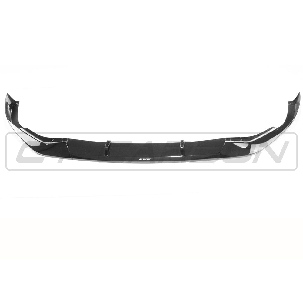 BMW 5 Series G30 G31 LCI CT Carbon gloss black splitter, V2, with MP style design visible on the front of the vehicle.