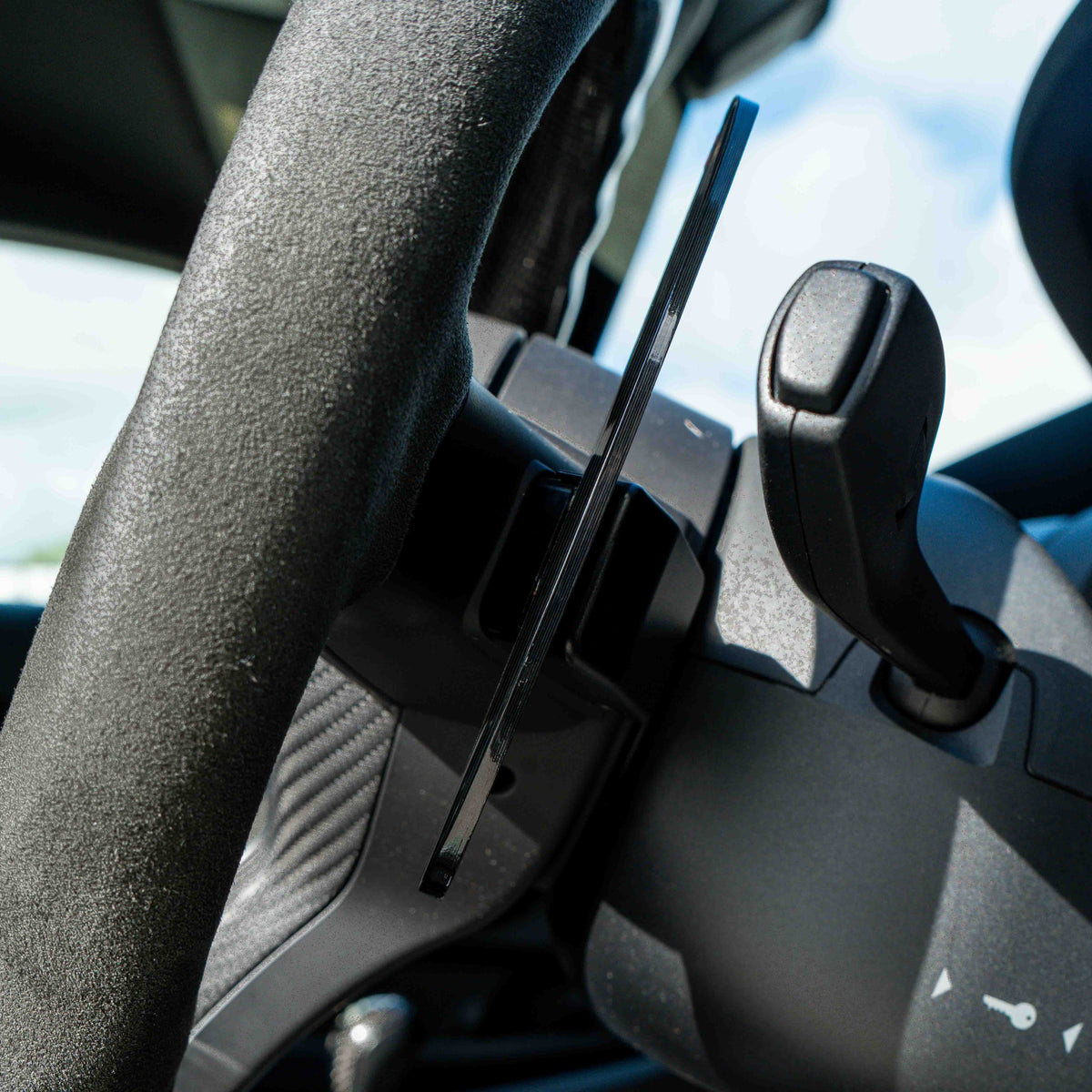 BMW carbon fiber magnetic shifter paddles by CT Carbon, sleek automotive accessories for enhanced driving style.
