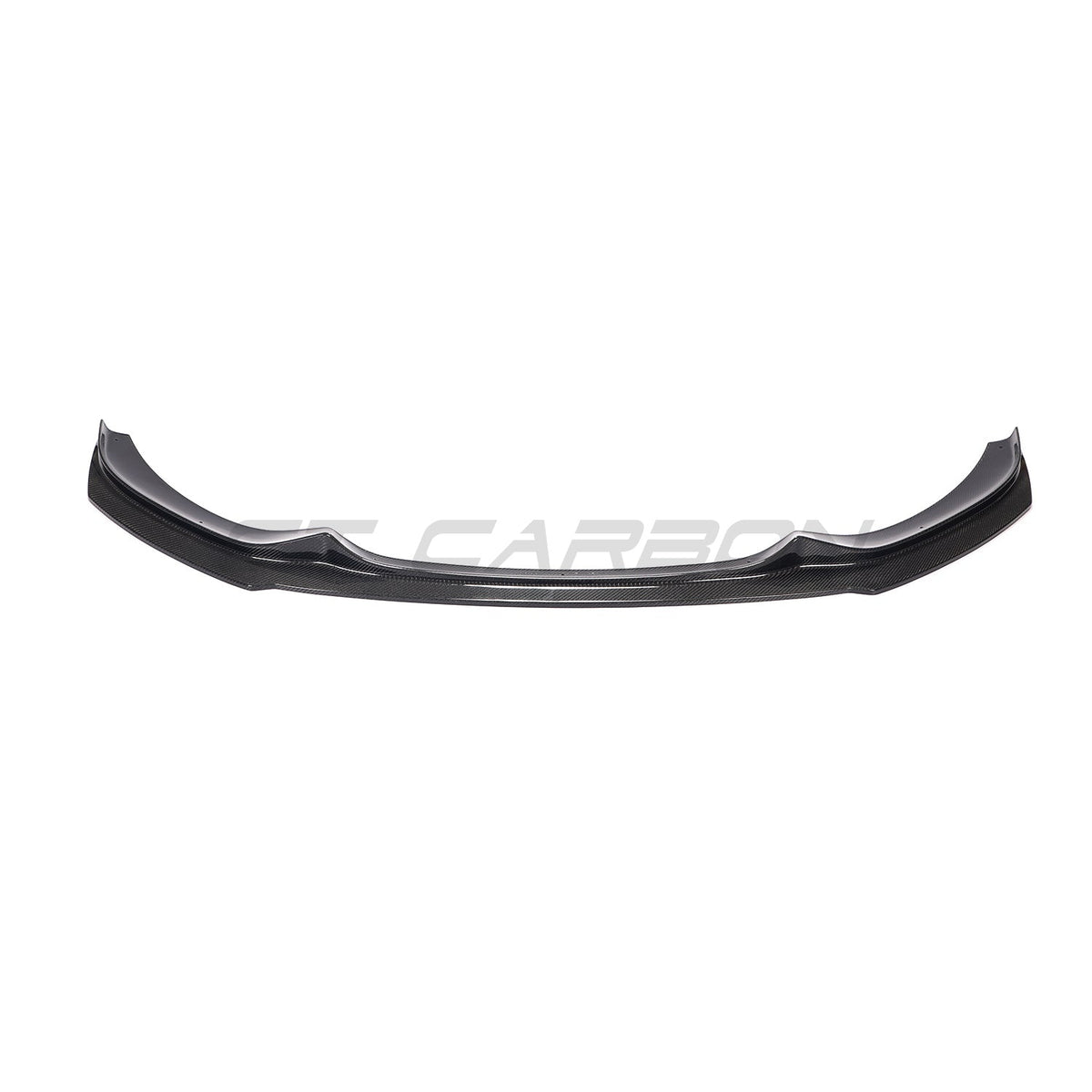 BMW F20 F21 1 Series LCI carbon fibre splitter by CT Carbon, showing the sleek, textured carbon fibre design on the front splitter.