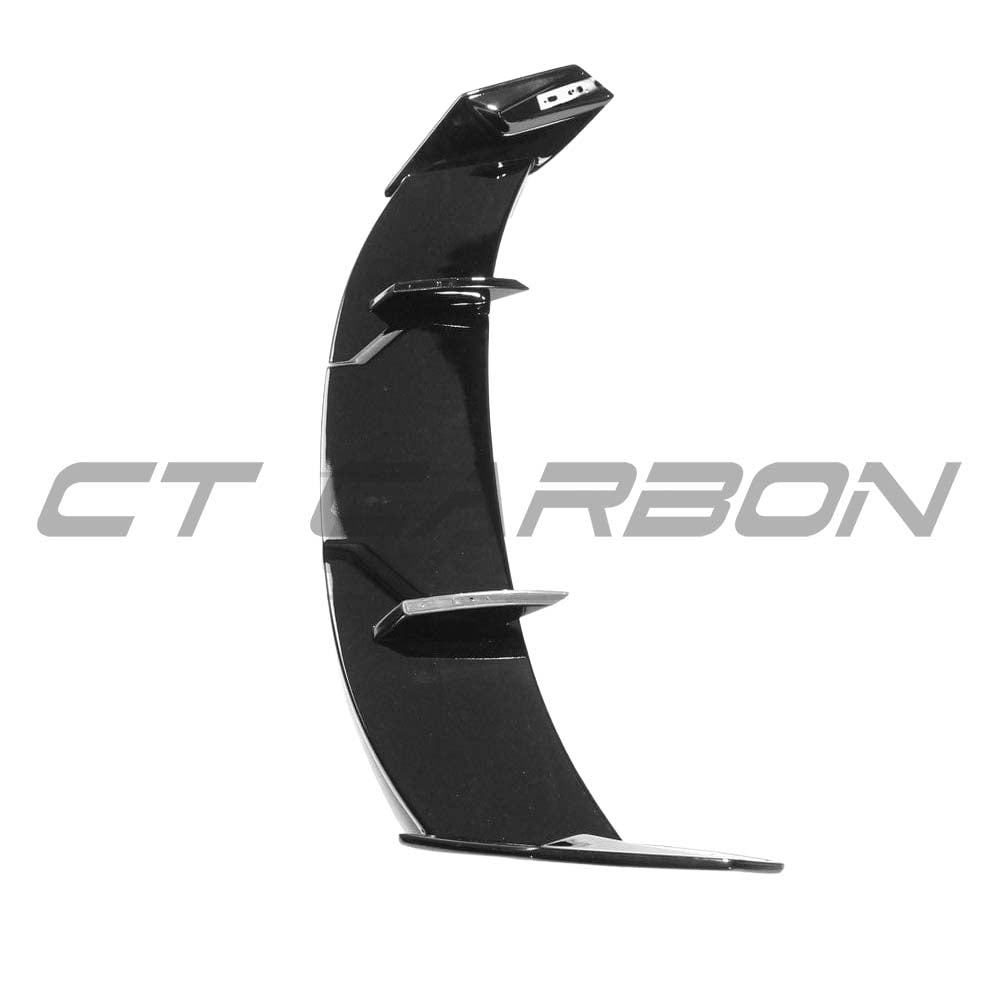 BMW F40 and F70 1 Series 2019+ CT Carbon gloss black spoiler, V1 style, featuring sleek aerodynamic design.