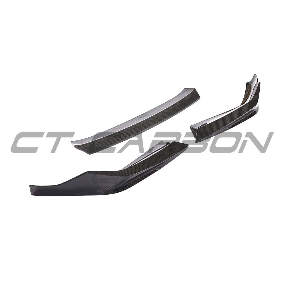 BMW F90 M5 LCI saloon with CT Carbon full carbon fibre kit, showcasing V6 style body panels and aerodynamic enhancements.