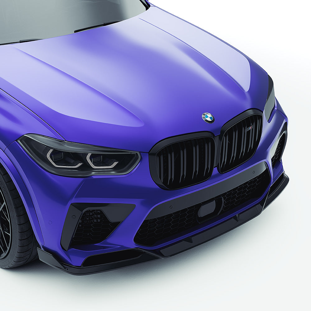 BMW F95 X5M 2019-2022 Pre-LCI carbon fiber full kit by CT Carbon, includes front and rear exterior accents, shown on the vehicle.