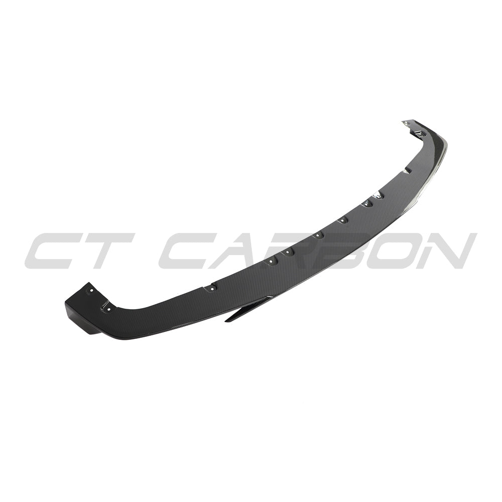 BMW F95 X5M 2019-2022 Pre-LCI carbon fiber full kit by CT Design, including front splitter and side accents.