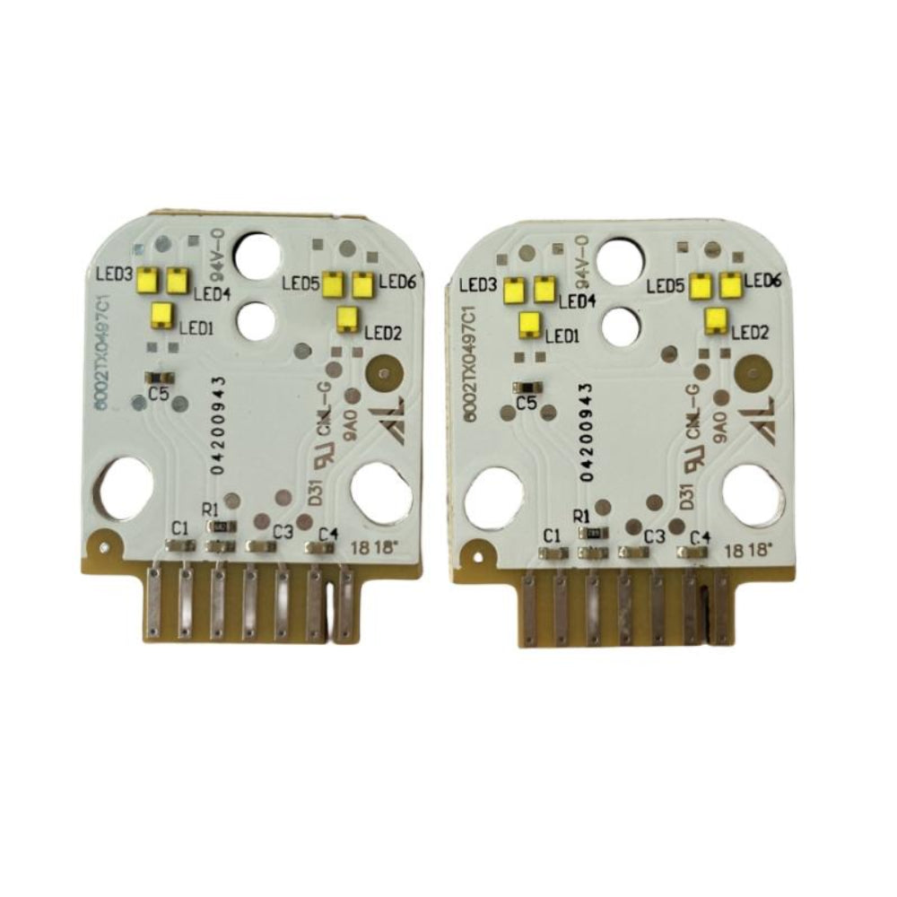 BMW G02 X4 PRE-LCI yellow adaptive DRL module set by CT Carbon, designed for 2018-2021 models, showcasing the LED daytime running lights.
