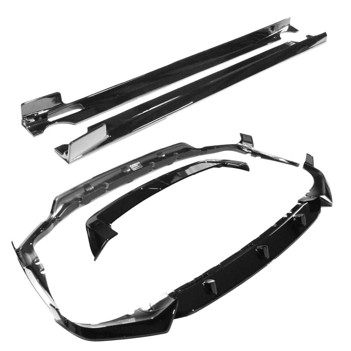 BMW G07 X7 2018-2022 CT Carbon full gloss black kit, including exterior car accessories, on a clean vehicle surface.