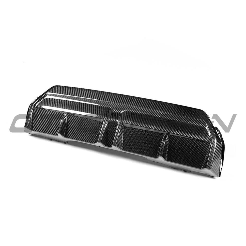 BMW G42 2 Series 2022+ CT Carbon full carbon fibre kit including diffuser with MP style design on a sleek car.